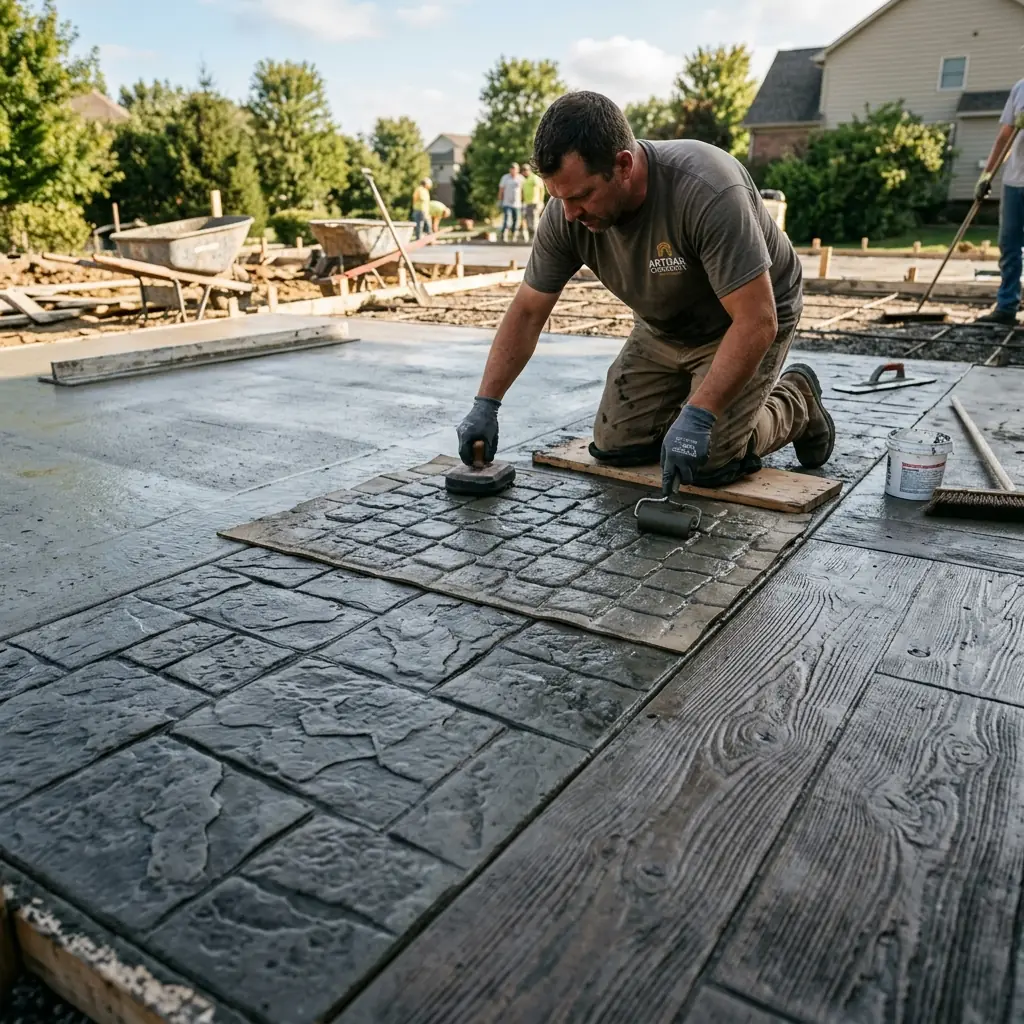 Moldes y diseños de hormigón impreso