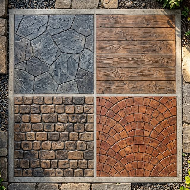 Detalle de la textura del molde de piedra en tono arena